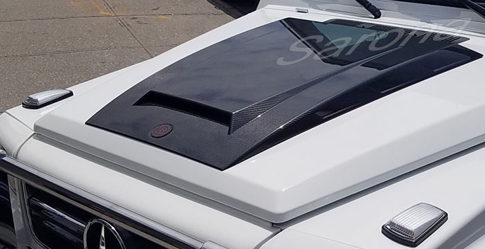 Custom Mercedes G Class  SUV/SAV/Crossover Hood Scoop (1999 - 2017) - Call for price (Part #MB-001-HS)